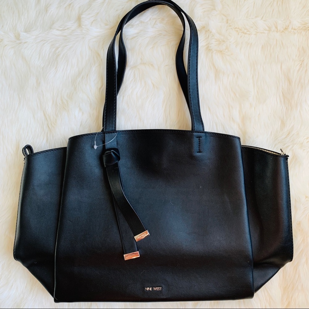 Shoulder bag Nine West Med/Lg Tote Computer bag Purse Black Carry-all